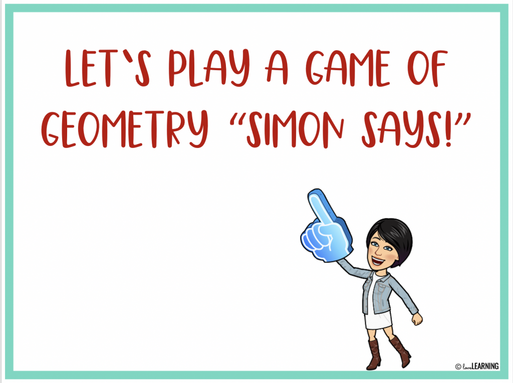 Geometry Simon Says Game