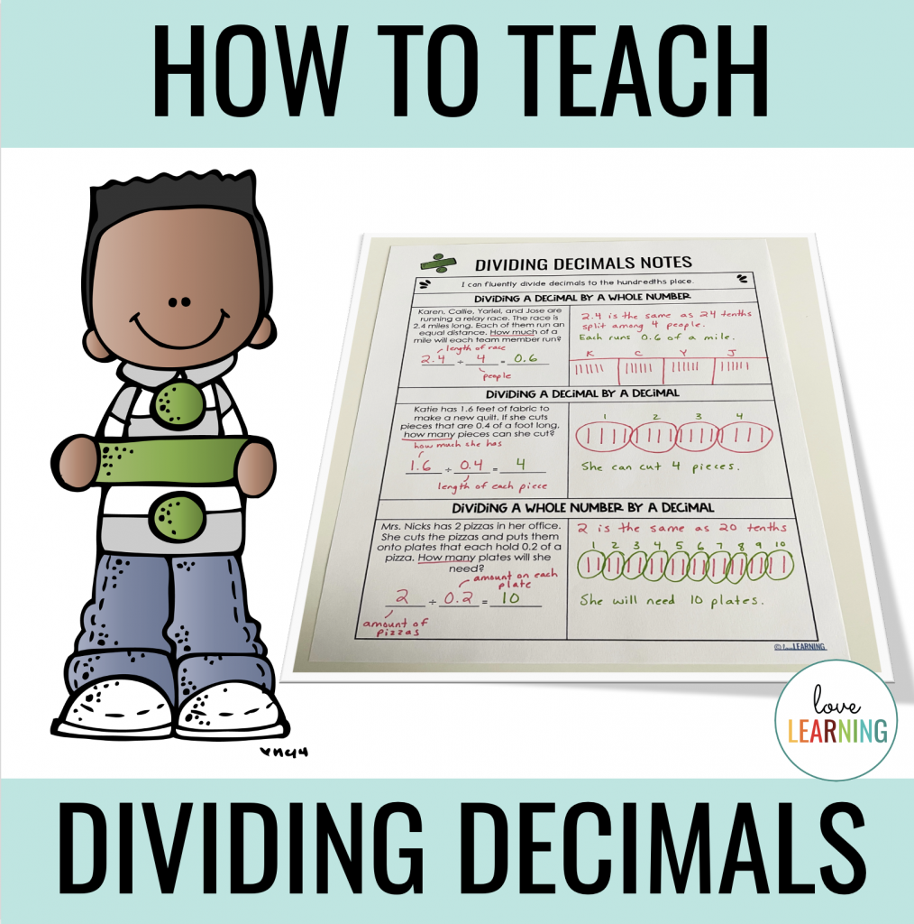 How to teach dividing decimals