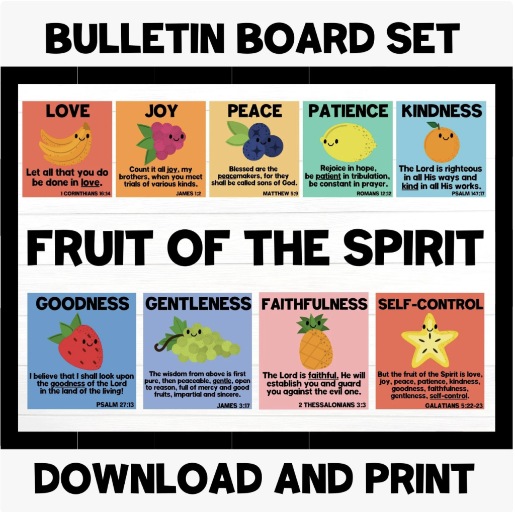 fruit of the spirit bulletin board